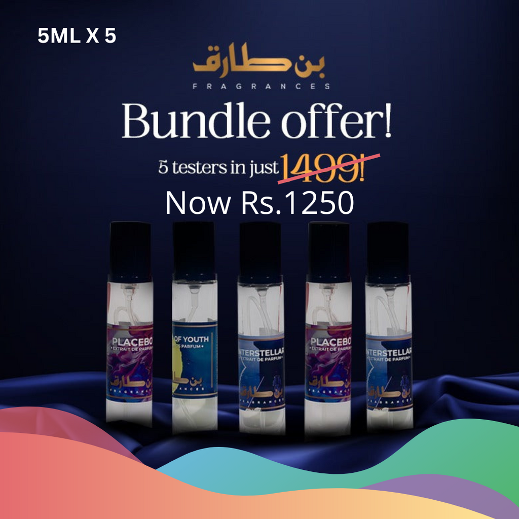 5ml Travel Friendly Perfumes x 5 - Tester Kit