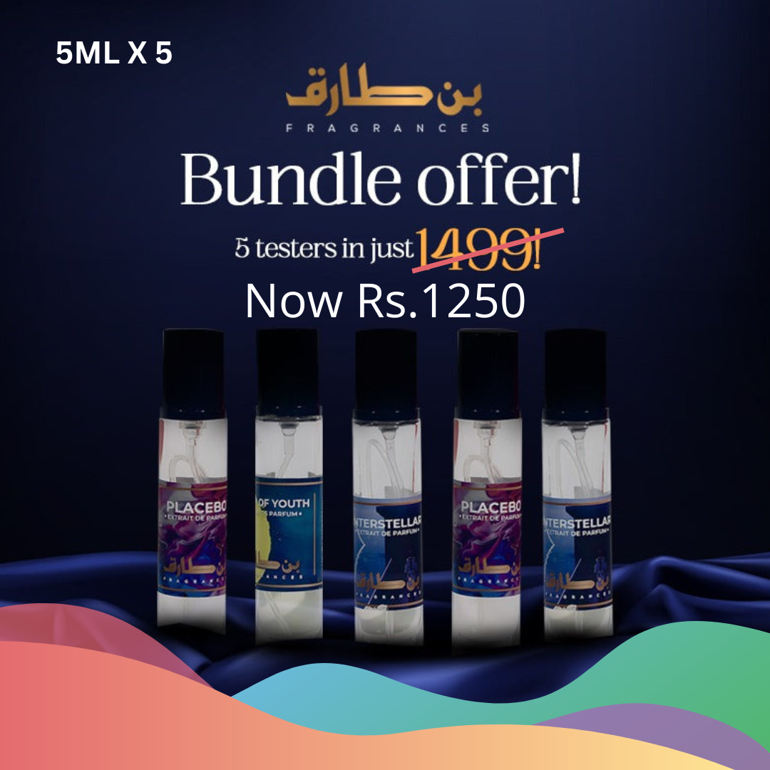 5ml Travel Friendly Perfumes x 5 - Tester Kit